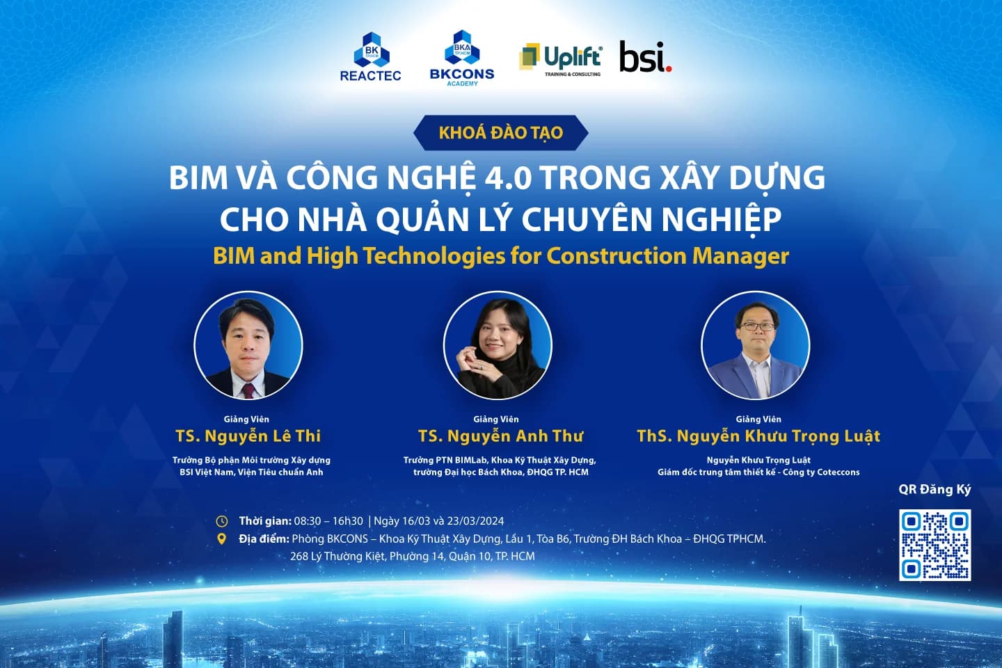 KHOÁ ĐÀO TẠO: BIM VÀ CÔNG NGHỆ 4.0 TRONG XÂY DỰNG CHO NHÀ QUẢN LÝ CHUYÊN NGHIỆP