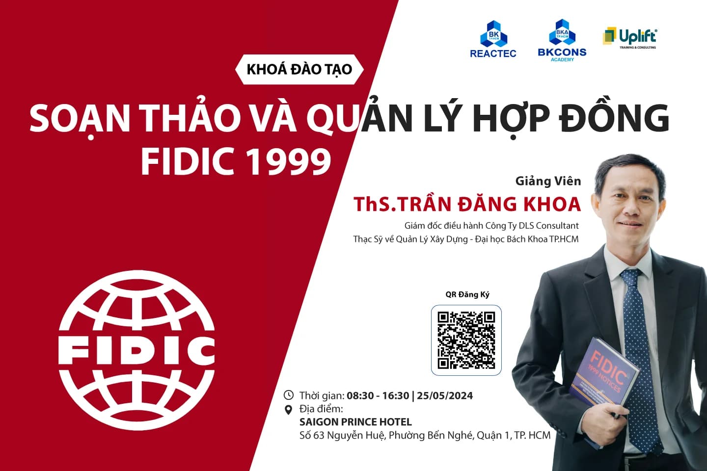 KHOÁ ĐÀO TẠO: SOẠN THẢO VÀ QUẢN LÝ HỢP ĐỒNG FIDIC 1999