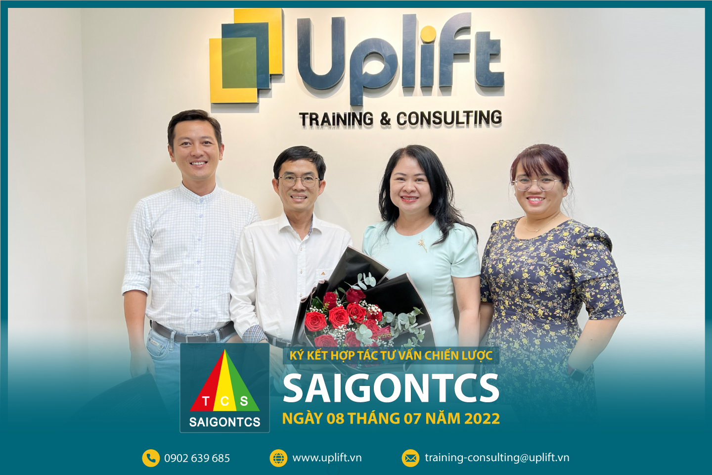 KÝ KẾT HỢP TÁC TƯ VẤN CHIẾN LƯỢC GIỮA CÔNG TY SÀI GÒN TCS VÀ UPLIFT - TRAINING & CONSULTING
