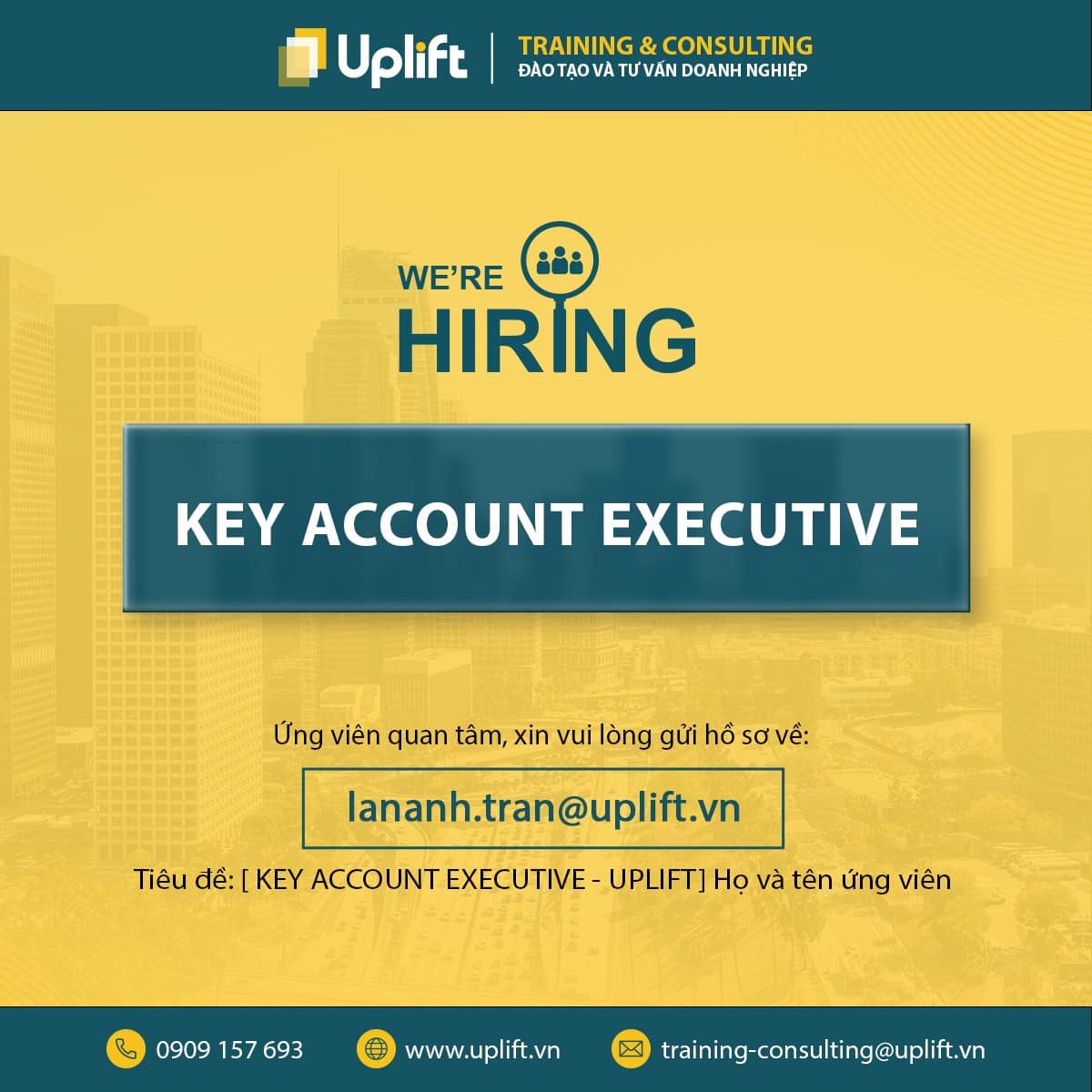 TUYỂN DỤNG VỊ TRÍ KEY ACCOUNT EXECUTIVE